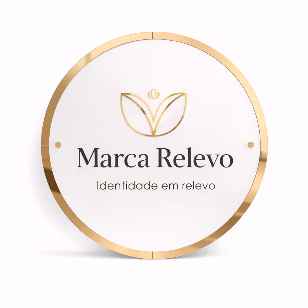 Placa Redonda com Led