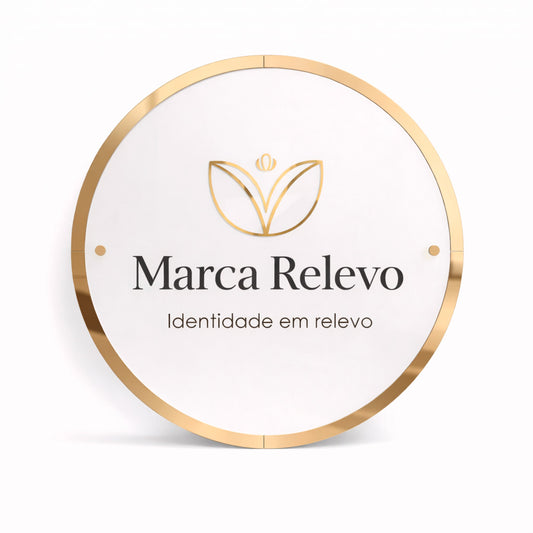 Placa Redonda com Led