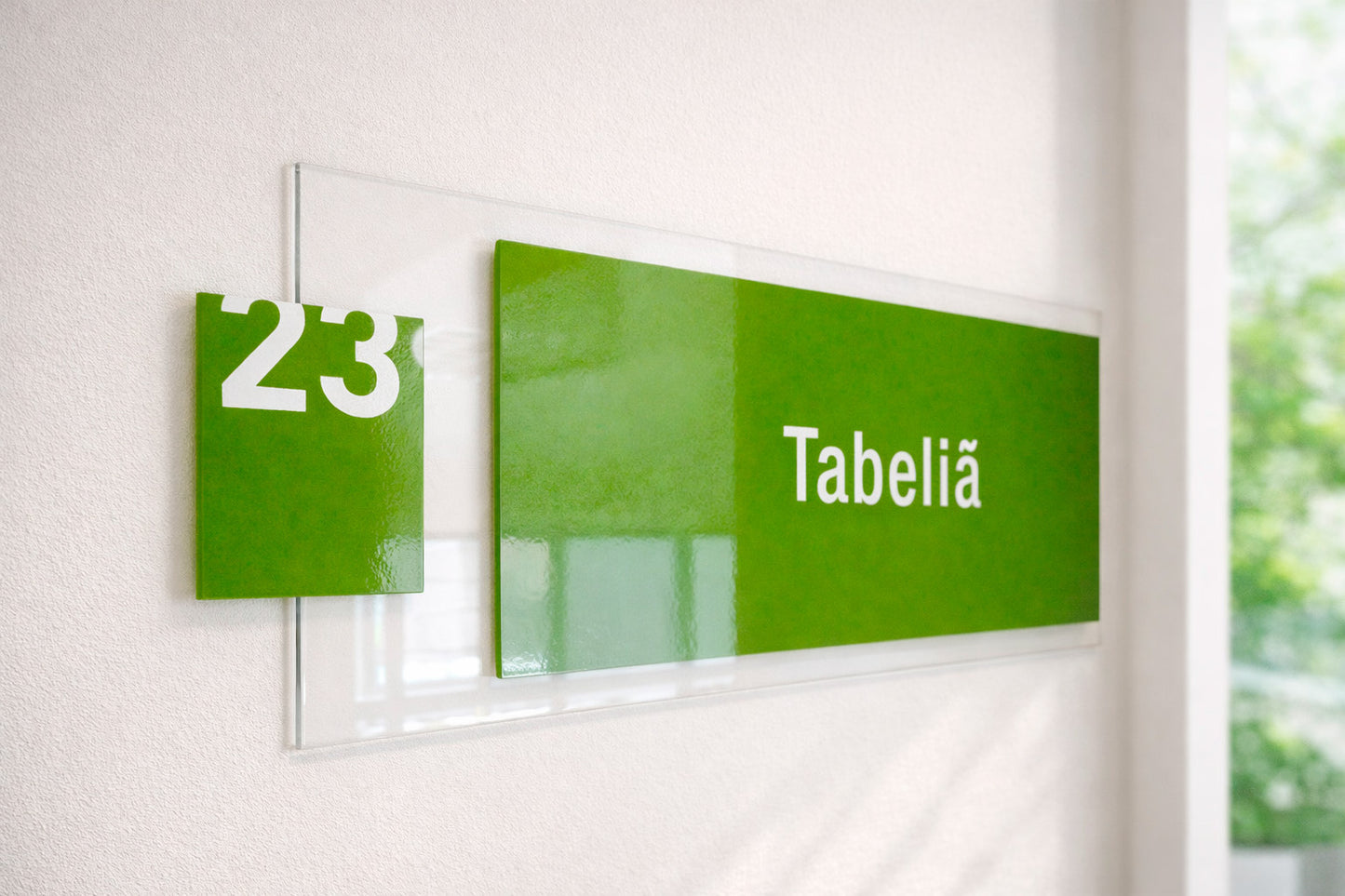 Placas sinalização internas